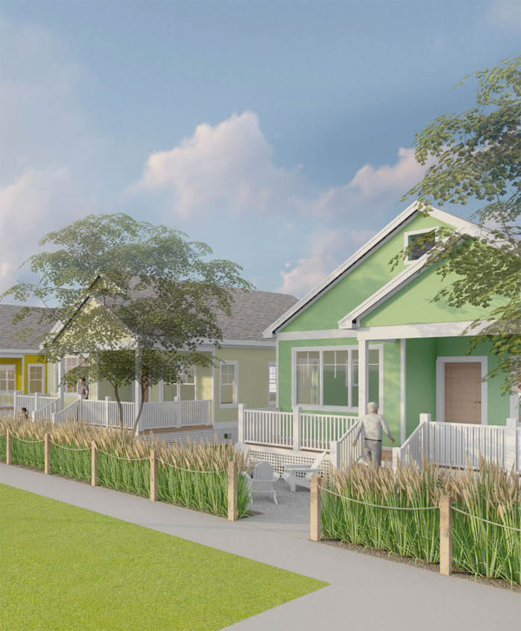 Rendering of 3 bedroom cottage at The Cove at Sylvan Beach